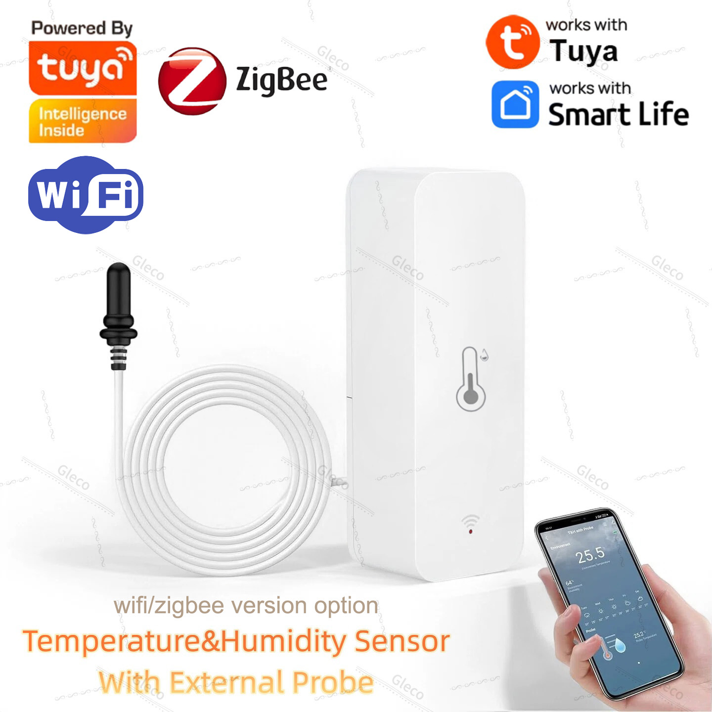 Plant Monitor - Tuya Wifi Zigbee Temperature and Humidity