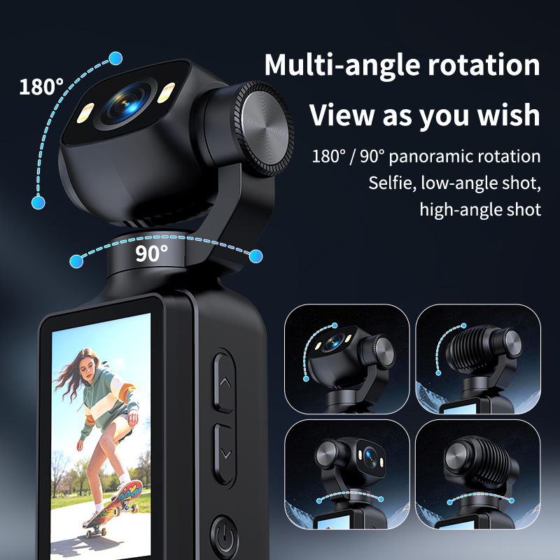 LK-033 4K Pocket Handheld Gimb - Garden Camera 评论和价格