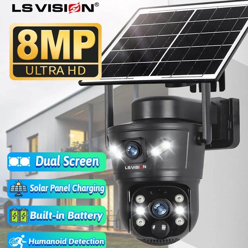 LS VISION 8MP 4G Solar Camera  - Garden Camera 评论和价格