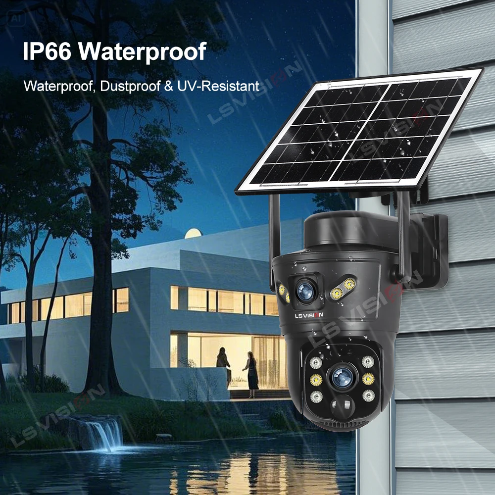 LS VISION 8MP 4G Solar Camera  - Garden Camera 评论和价格
