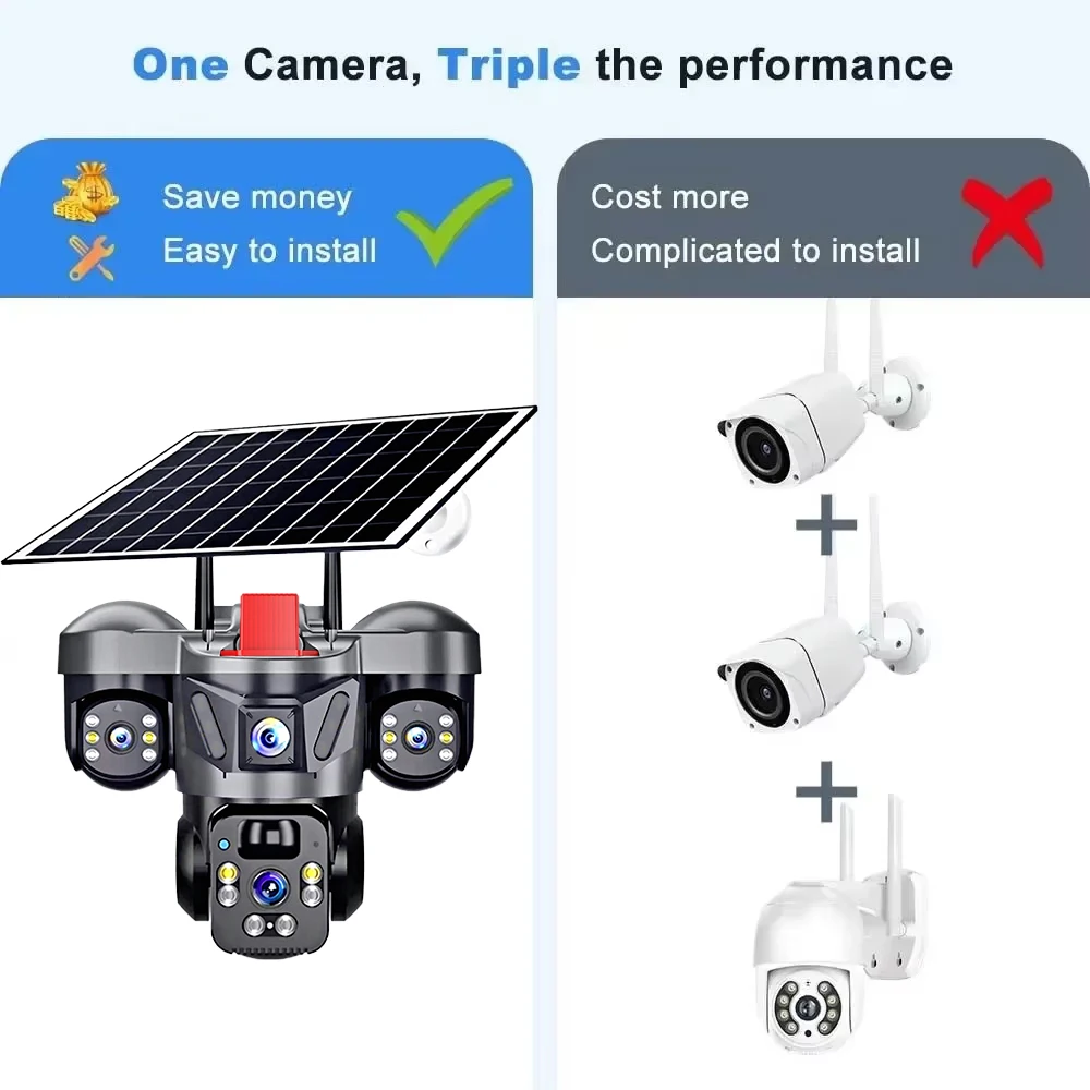 KERUI Outdoor PTZ 6MP 4G SIM W - Garden Camera 评论和价格