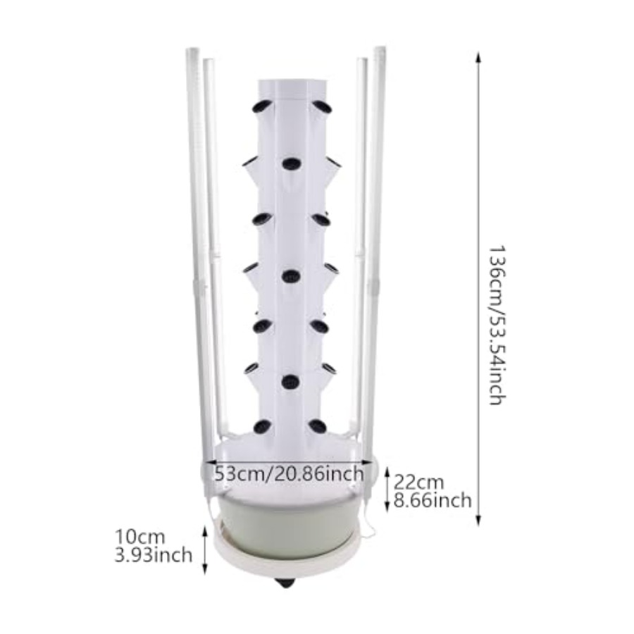 Hydroponic growing tower for i - Grow Light Led 评论和价格