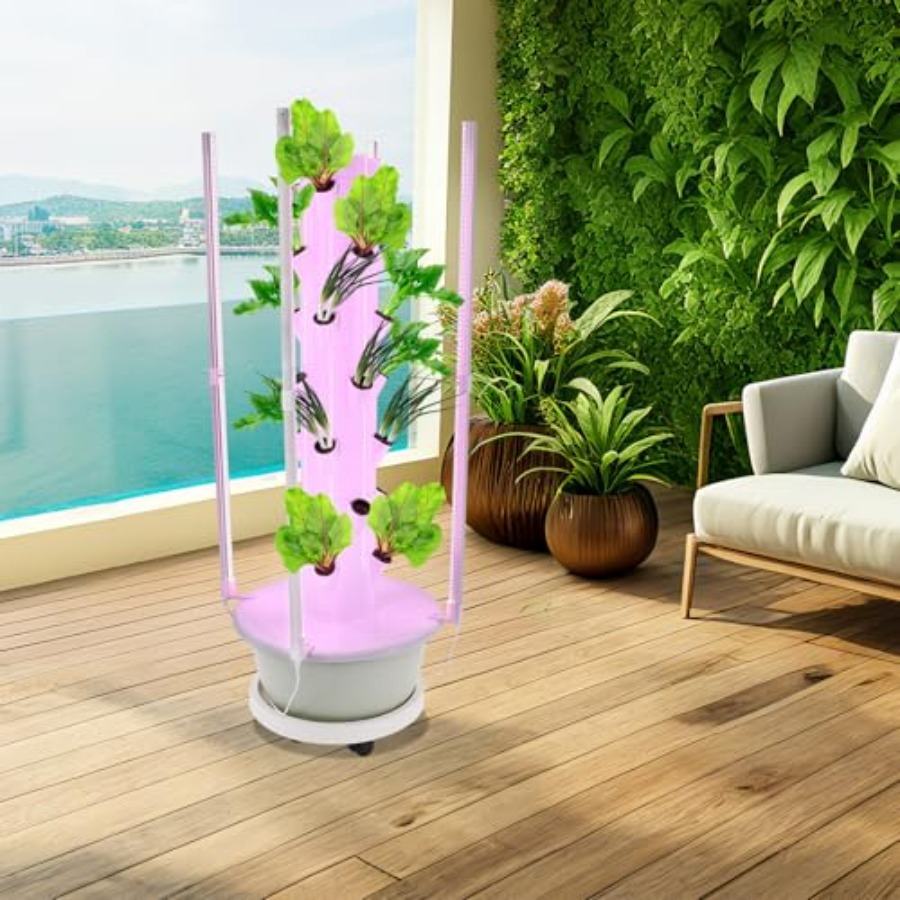 Hydroponic growing tower for i - Grow Light Led 评论和价格