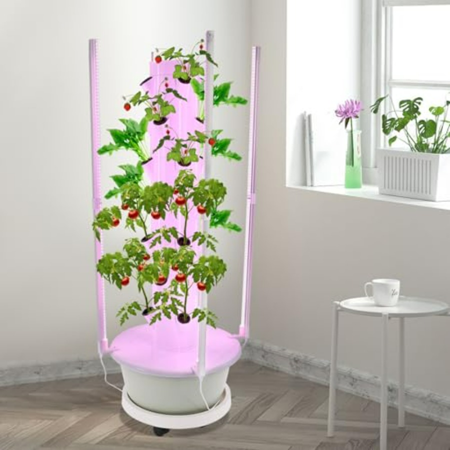 Hydroponic growing tower for i - Grow Light Led 评论和价格
